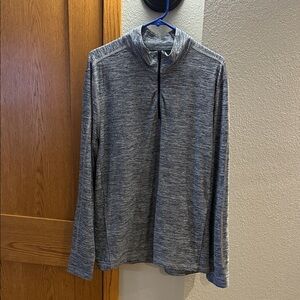 Lucky Brand Gray Zip Up Sweater